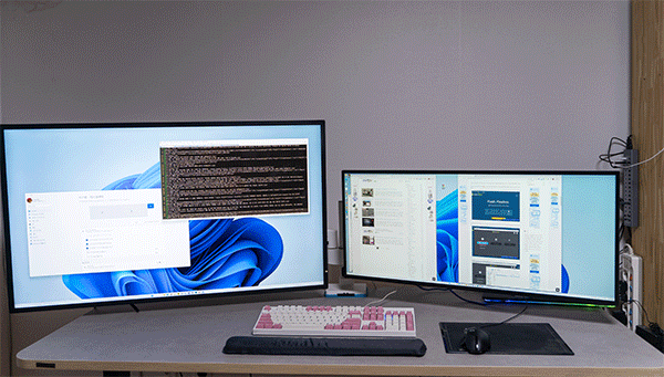 마운트뷰 MV-PM002 모니터암 작동