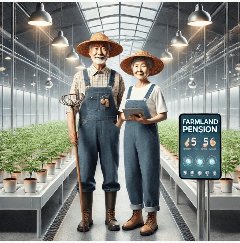 농지연금 농부그림