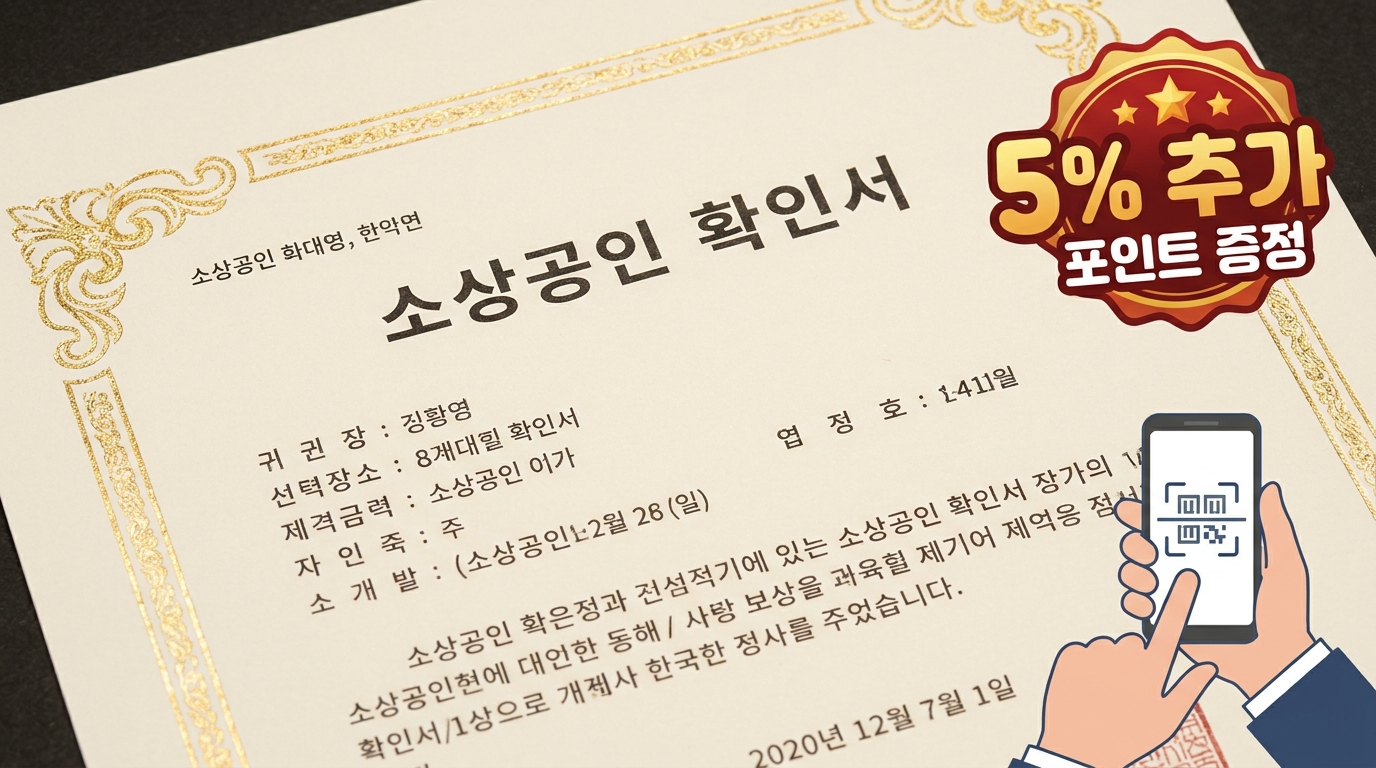 경남도민연금 신청 시 소상공인 가산점 혜택 시각화