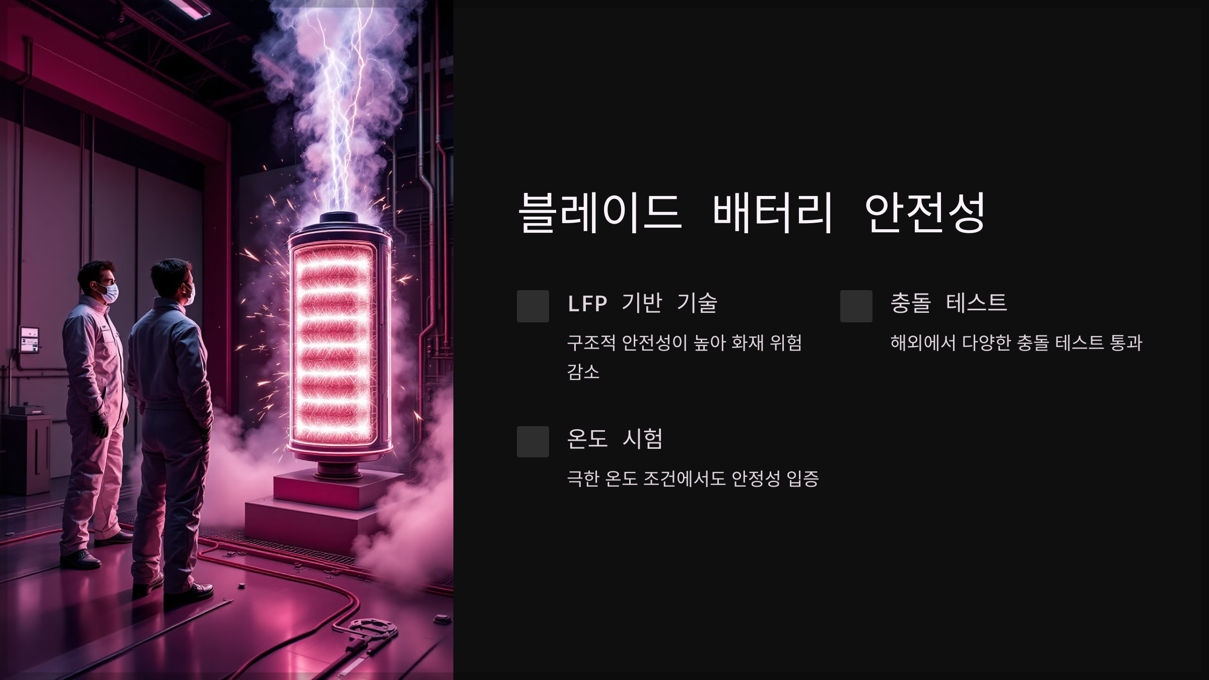 블레이드 배터리 안전성