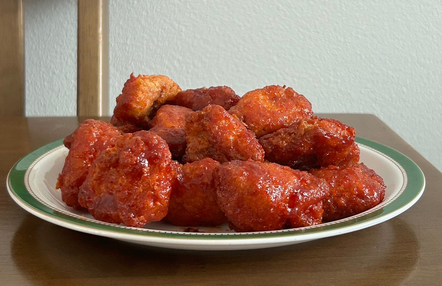 소바바 양념순살 치킨 구운 것