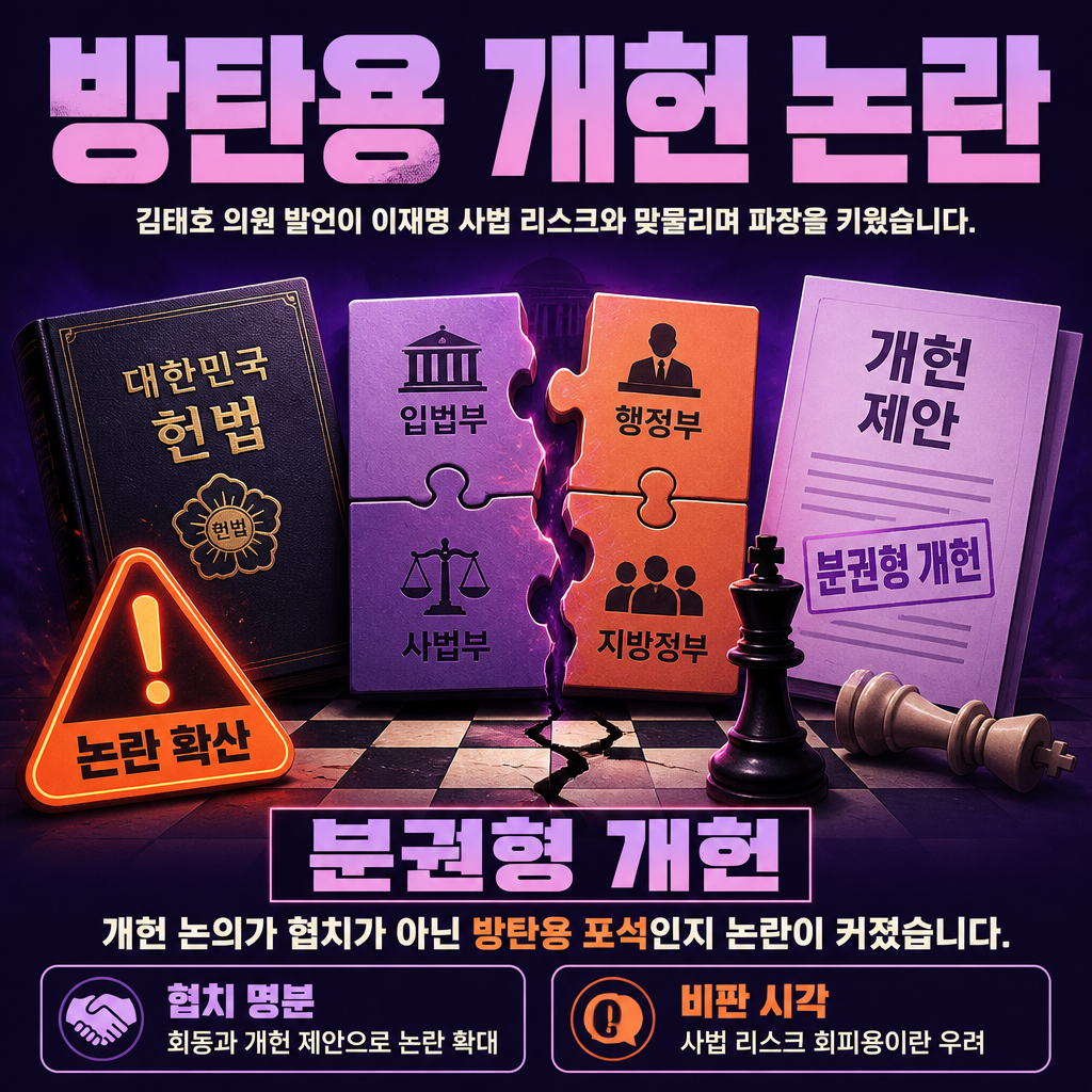 방탄용 개헌 논란