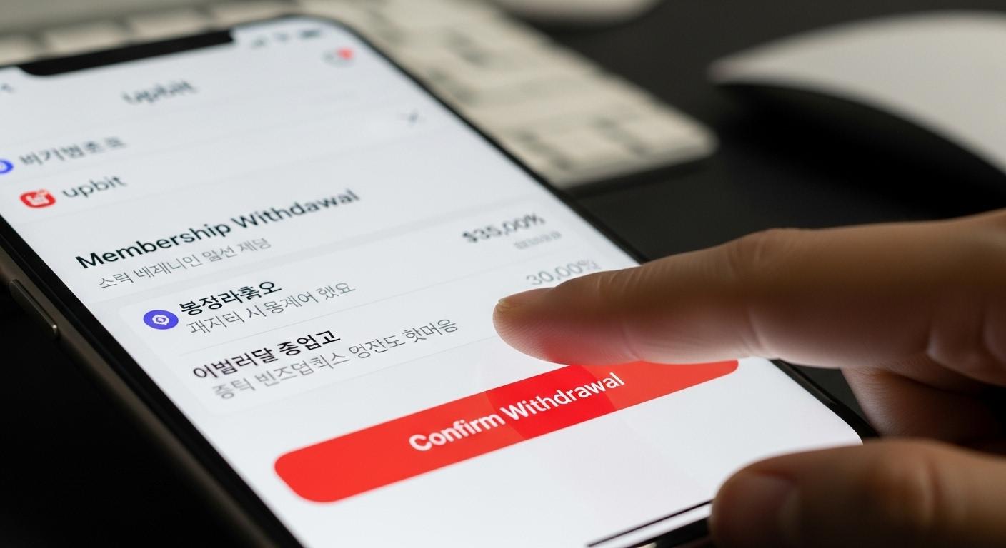 업비트 회원탈퇴