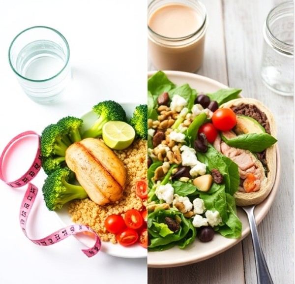 다이어트 식단 vs 하이브리드 식단