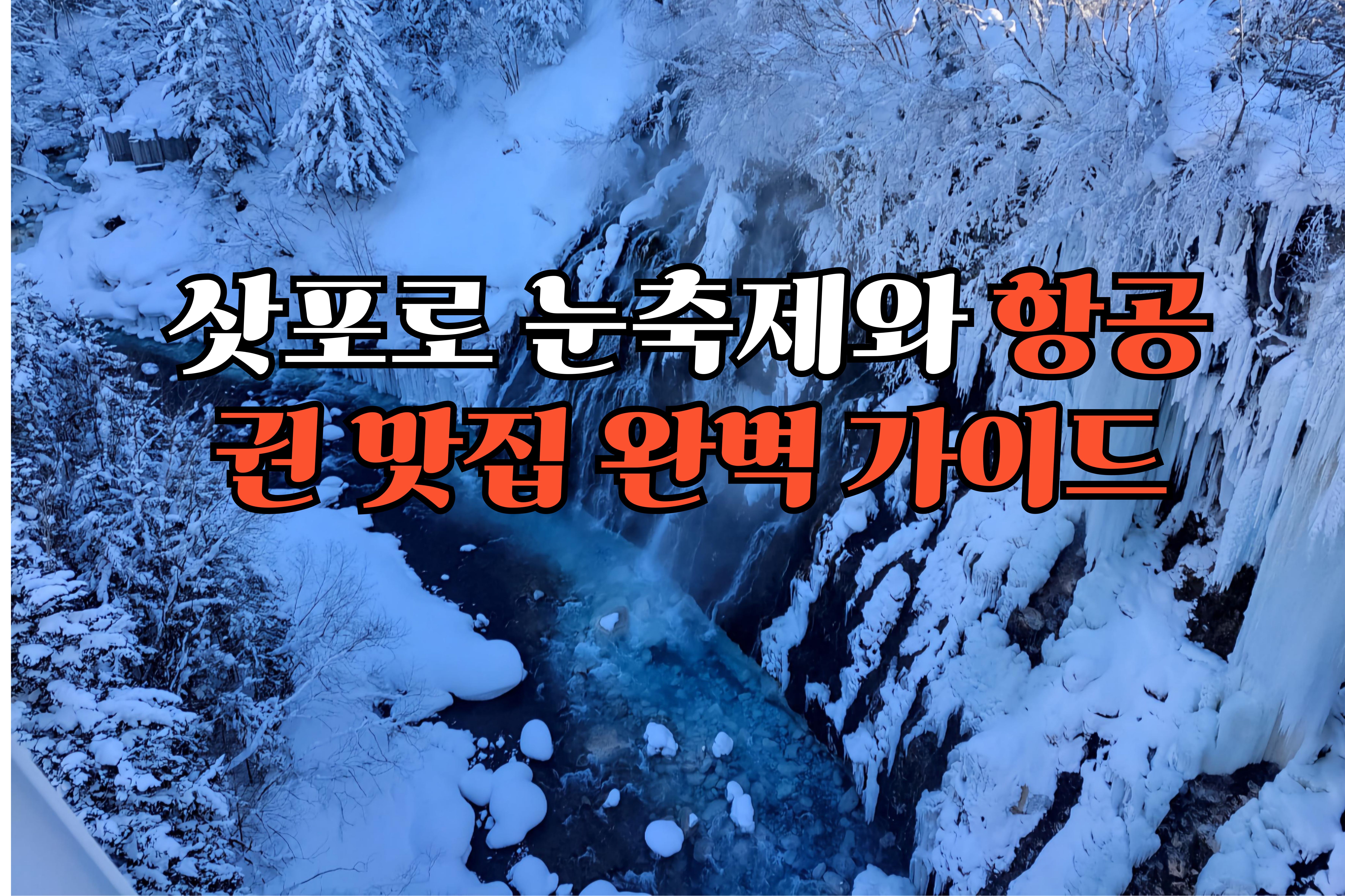 삿포로- 눈축제와- 항공권- 맛집