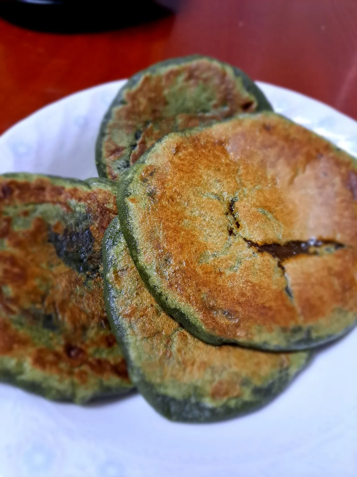 오뚜기-찹쌀-쑥-호떡-완성-꿀-겨울-간식-수제