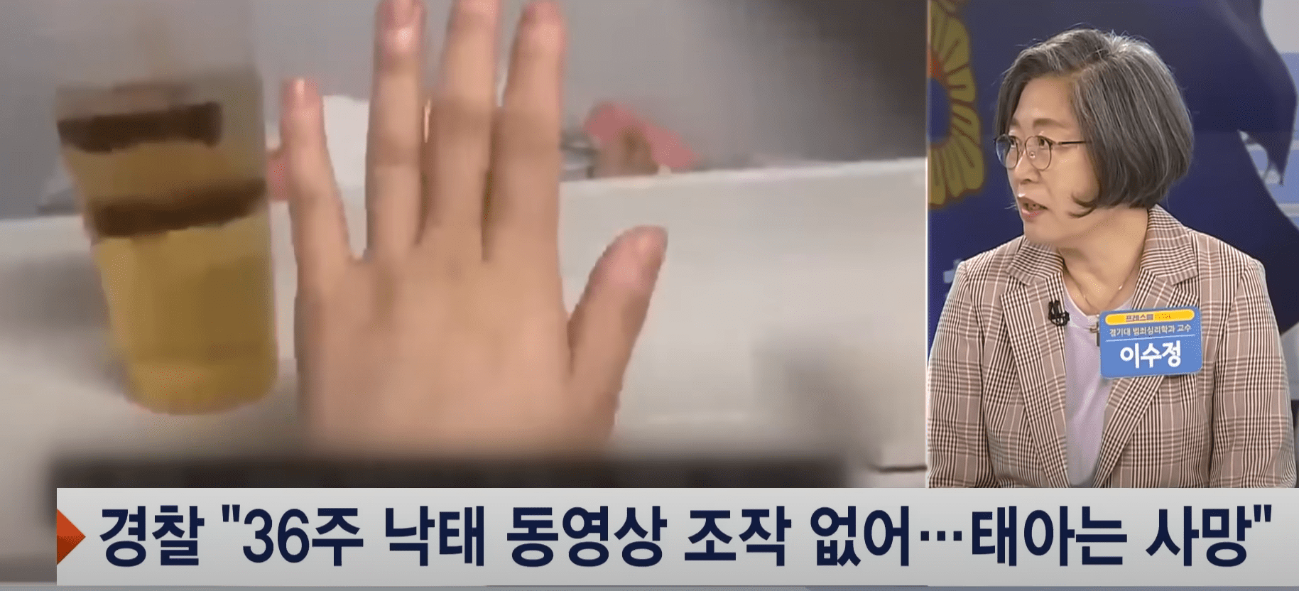36주된 태아 낙태 영상 올린 유튜버 태아는 사망