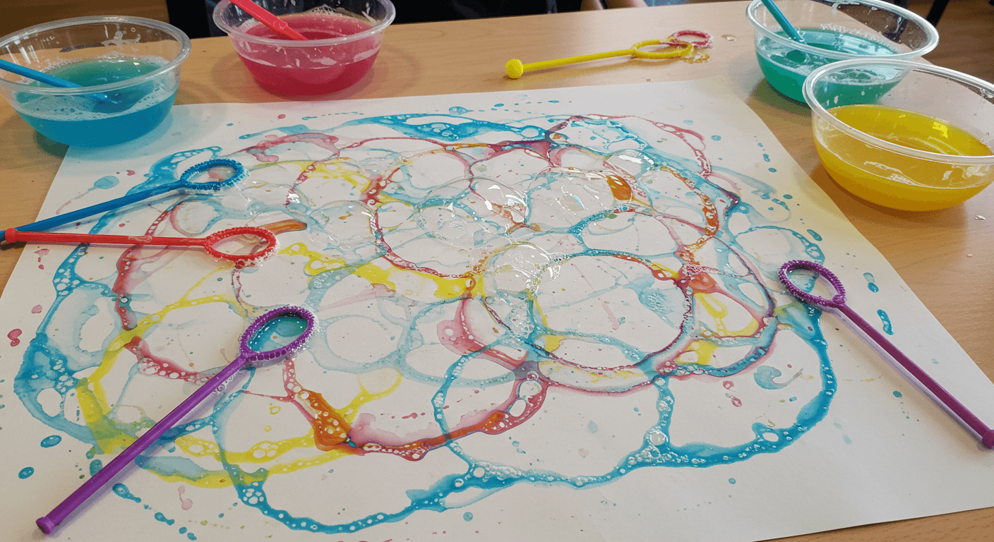 다양한 색상의 버블-놀이-사진