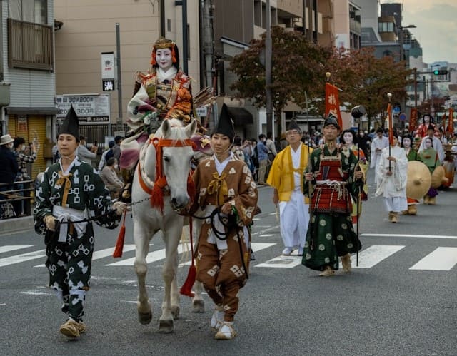 일본 축제 행진