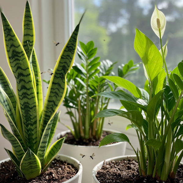 해충이 발생한 실내식물