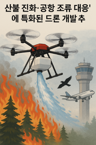 미래를 날다(산불 드론, 공항 조류 대응, AI 시스템)