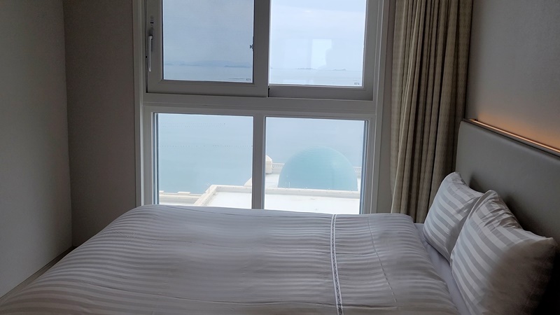 쏠비치 진도 리조트 메인 침실 바깥 풍경