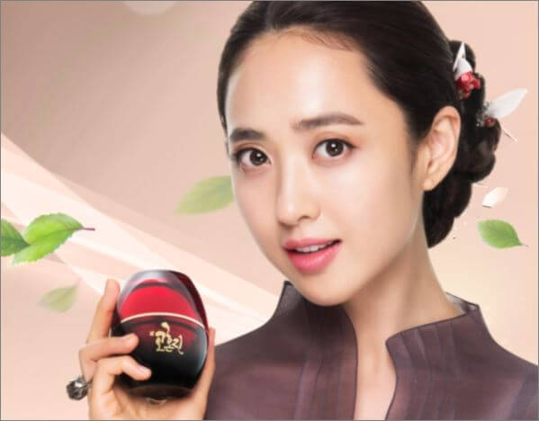 고혼진 화장품 모델 김민정 사진