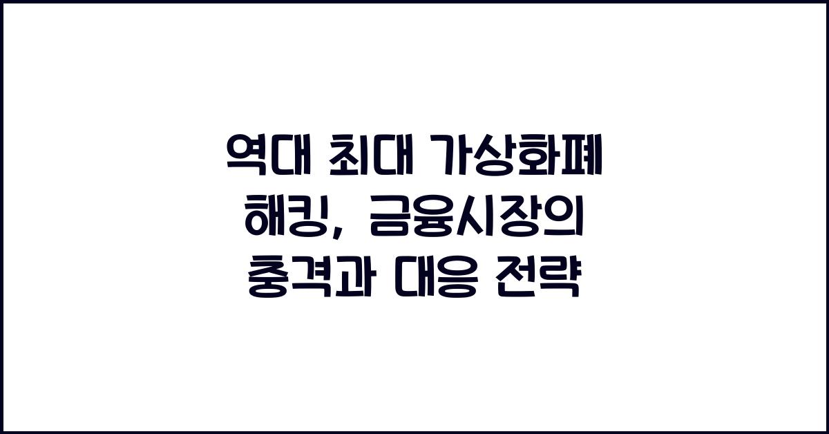 역대 최대 가상화폐 해킹