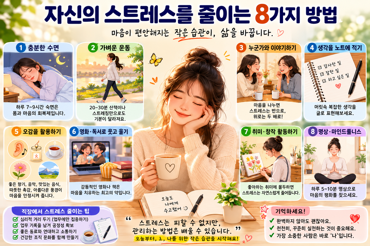 자신의 스트레스를 줄이는 방법