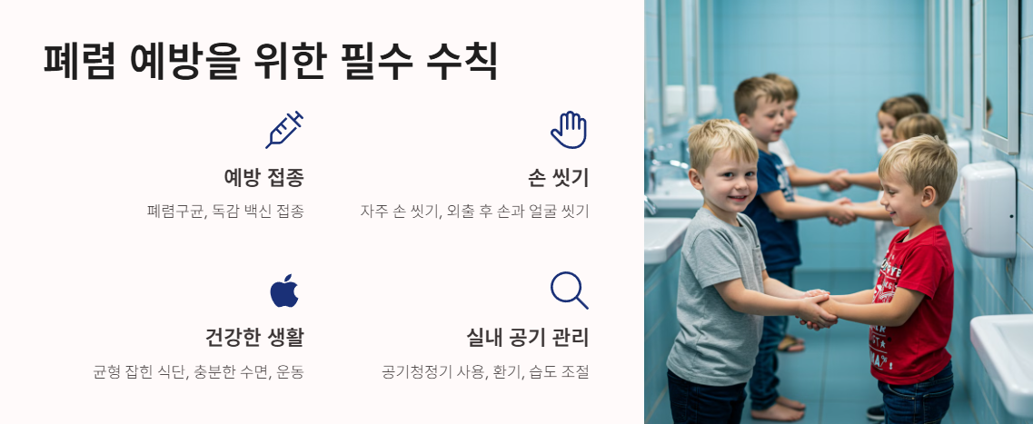 폐렴 예방을 위한 필수 수칙