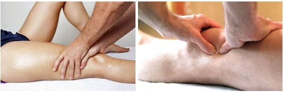 허벅지 앞쪽 (대퇴사두근) 마사지