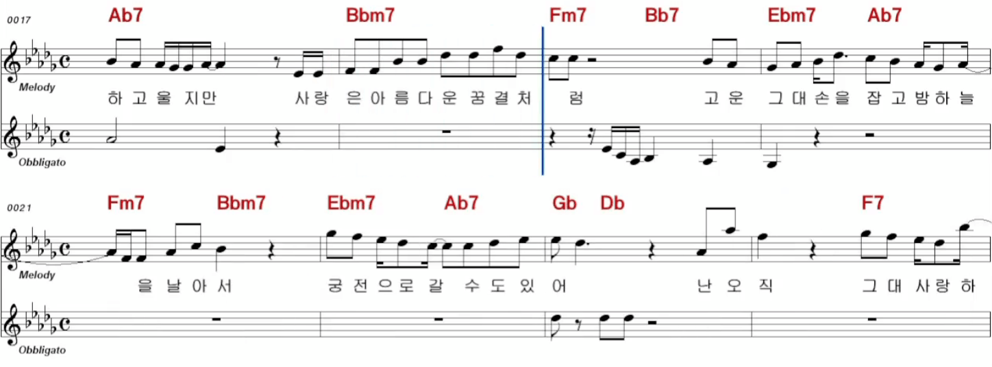 이문세 깊은 밤을 날아서 악보