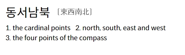 동서남북을 뜻하는 카디널 포인트 단어와 지도 관련 필수 영단어 안내
