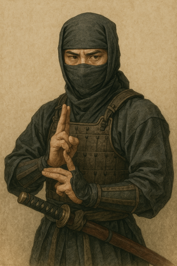 본인을 '셋샤'라고 말할 것 같은 닌자 그림