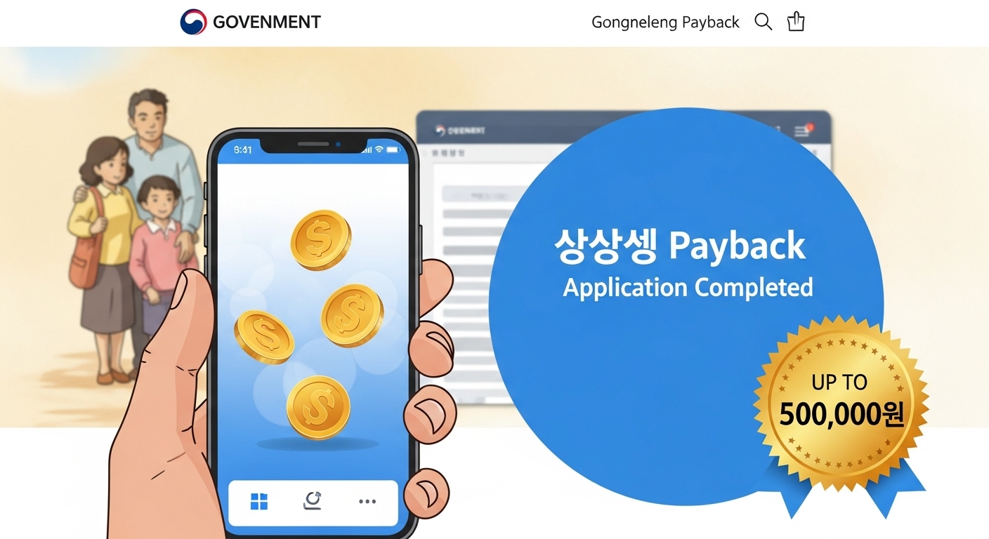 상생페이백 신청을 마치고 환급을 기대하는 사람 모습의 썸네일