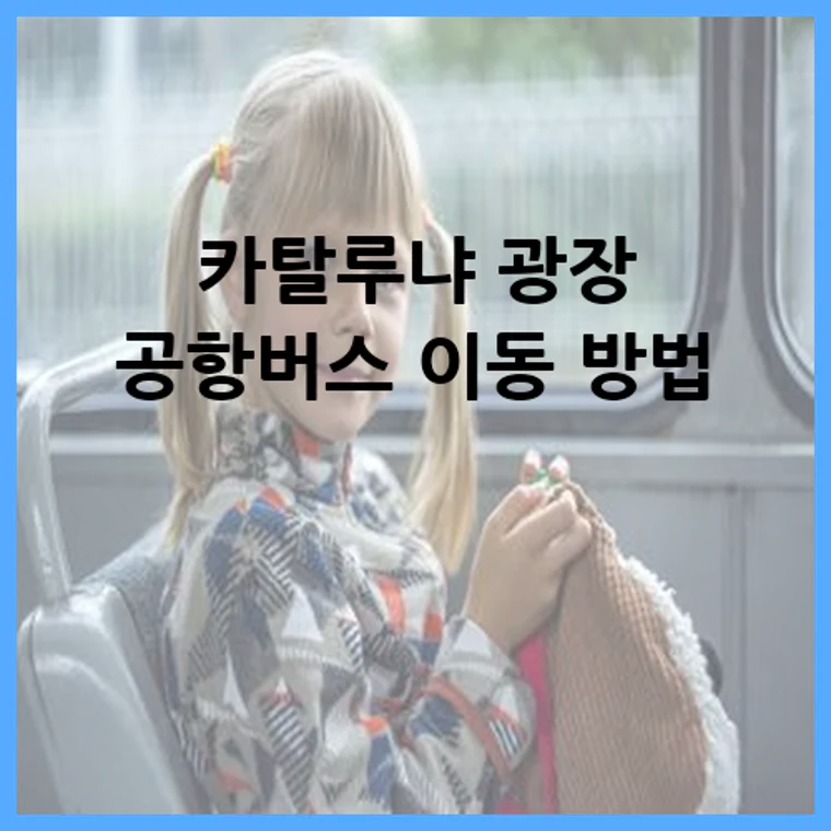 카탈루냐 광장 공항버스 이동 방법