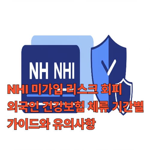 NHI 미가입 리스크 회피: 외국인 건강보험 체류 기간별 가이드와 유의사항