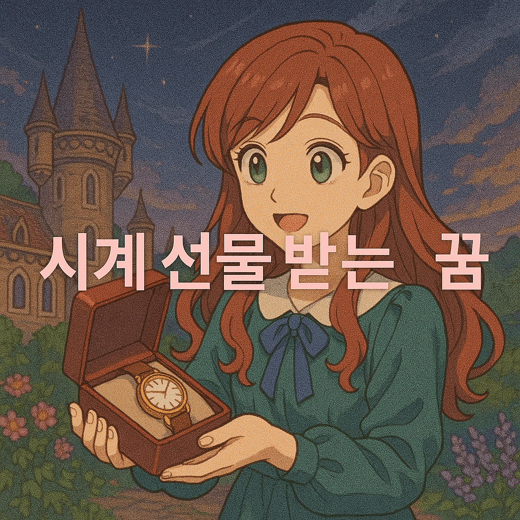 시계 선물 받는 꿈 해몽