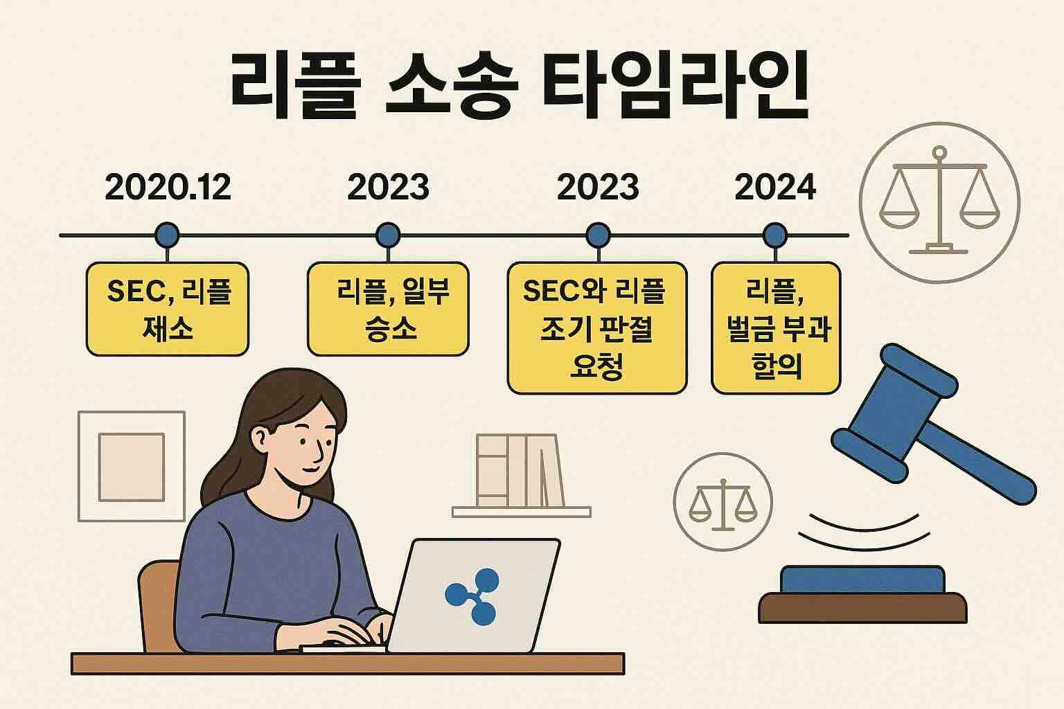 암호화폐 리플(Ripple) v SEC 소송 한눈에 정리