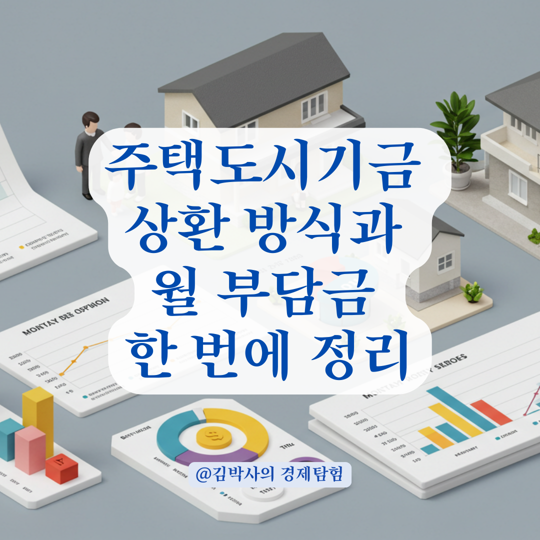 주택도시기금 대출 상환 방식별 차이, 월 부담금 계산까지 알아보기.