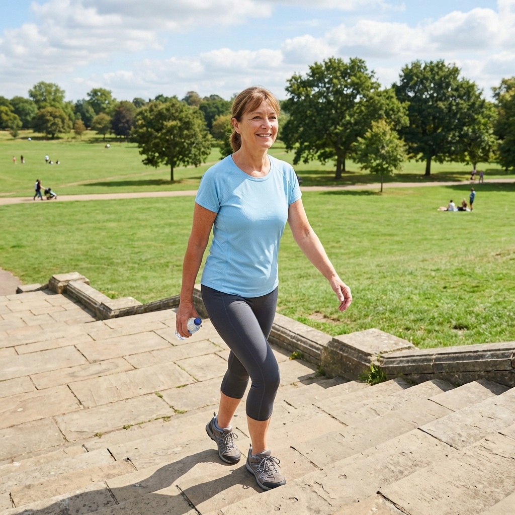 계단 오르기 운동 이미지