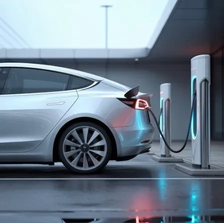 전기차 충전 비교 이미지 - 전기차 충전중인 이미지