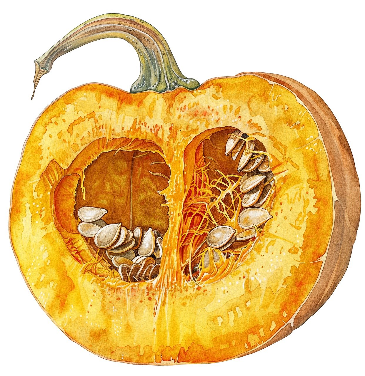 호박의 씨앗 그림