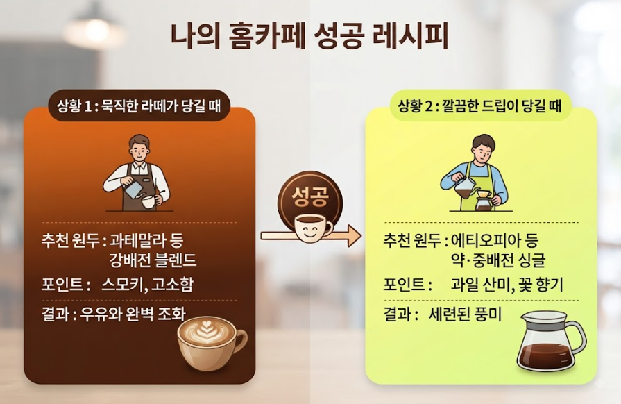원두 취향별 특징과 대표 종류