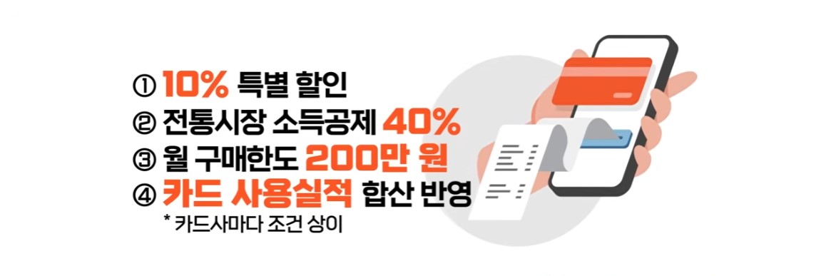 충전식 카드형 온누리상품권의 이용 혜택