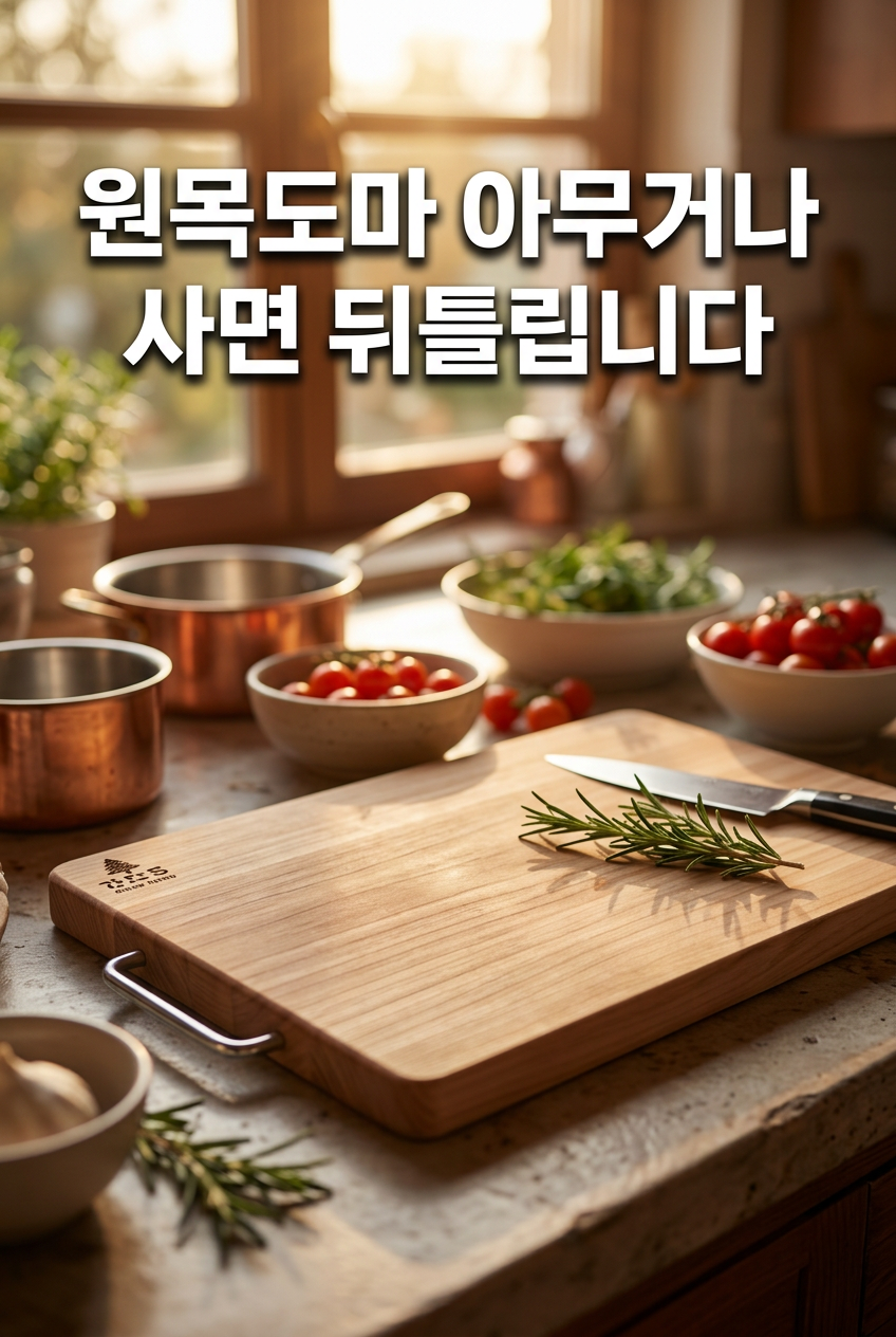 원목도마 추천 전 확인사항 뒤틀림 갈라짐