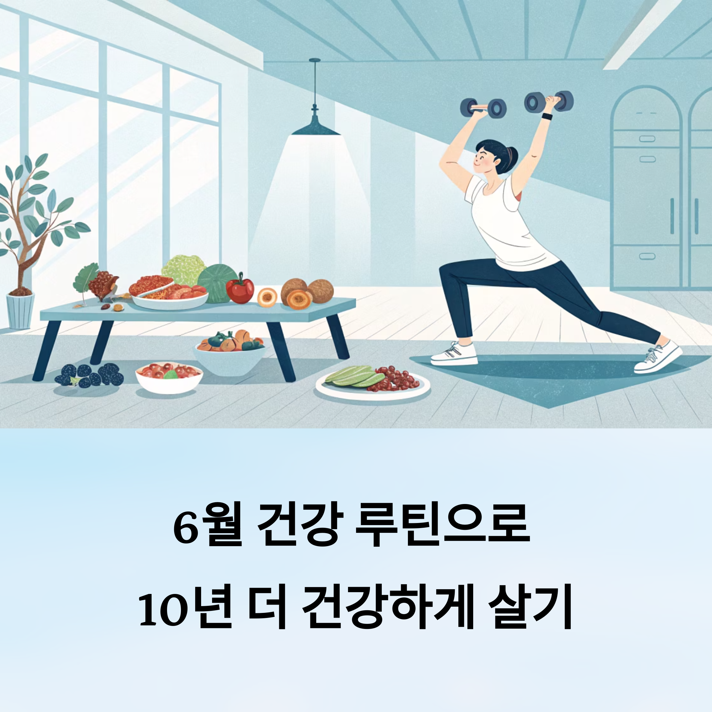 6월 건강 루틴, 근력운동과 지중해식단으로 10년 더 건강하게
