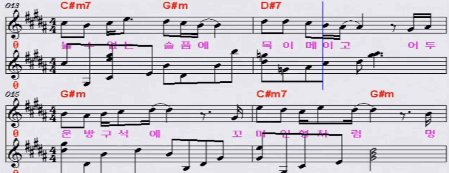 전유나 너를 사랑하고도 악보