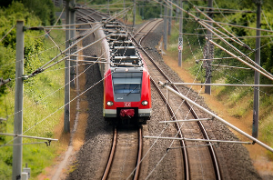 빨간 기차 사진