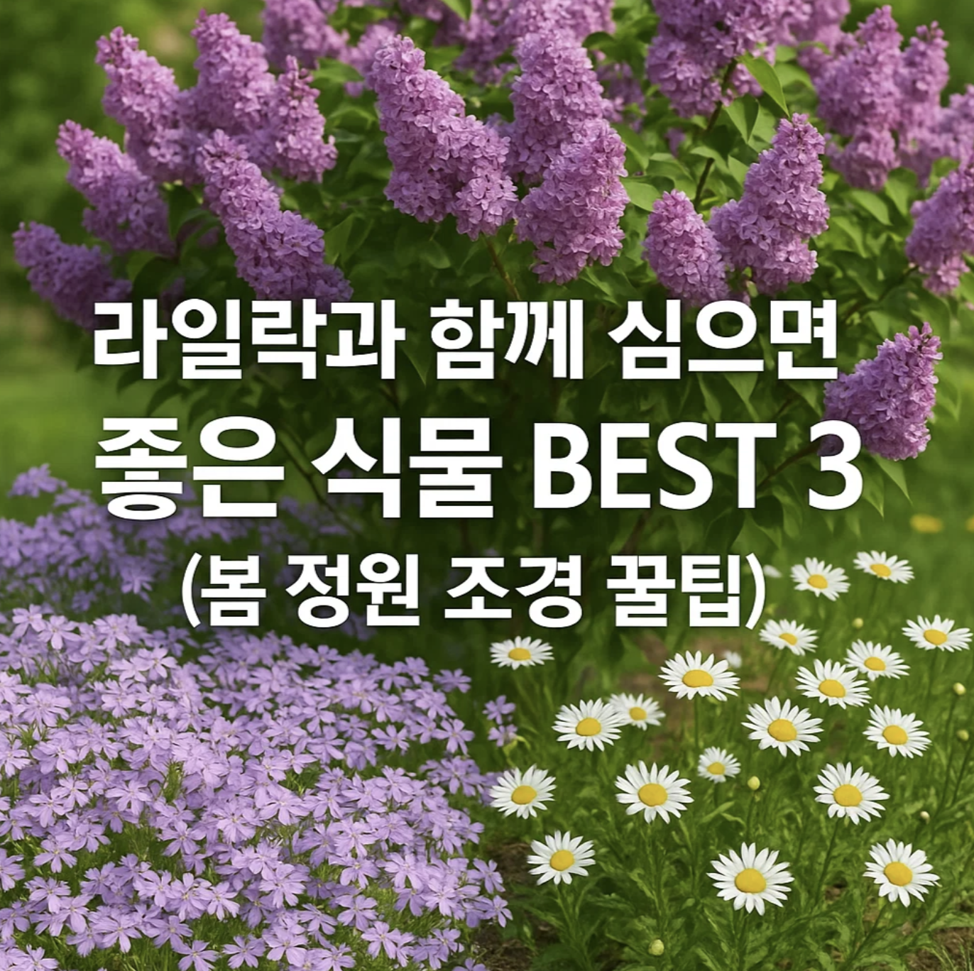 라일락과 함께 심으면 좋은 식물 BEST 3 (봄 정원 조경 꿀팁)