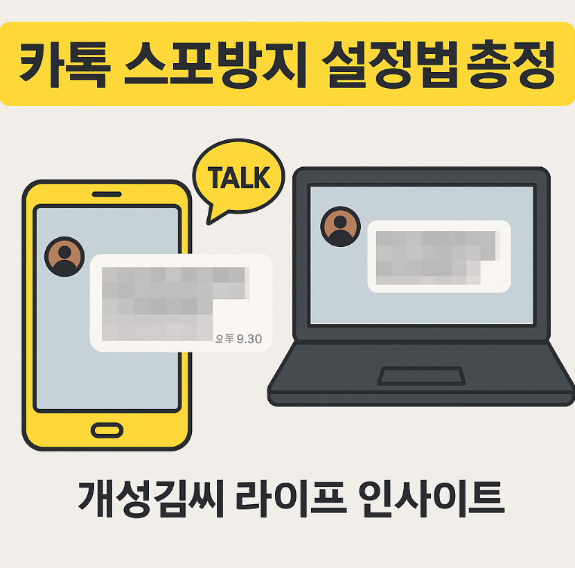 카톡 스포방지,카카오톡 모자이크 기능,스포방지 사용법,카톡 보안 기능,카톡 블러 처리,민감정보 숨기기