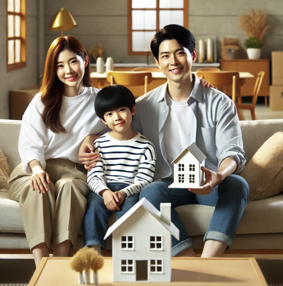 가족과 함께하는 주택 소유자