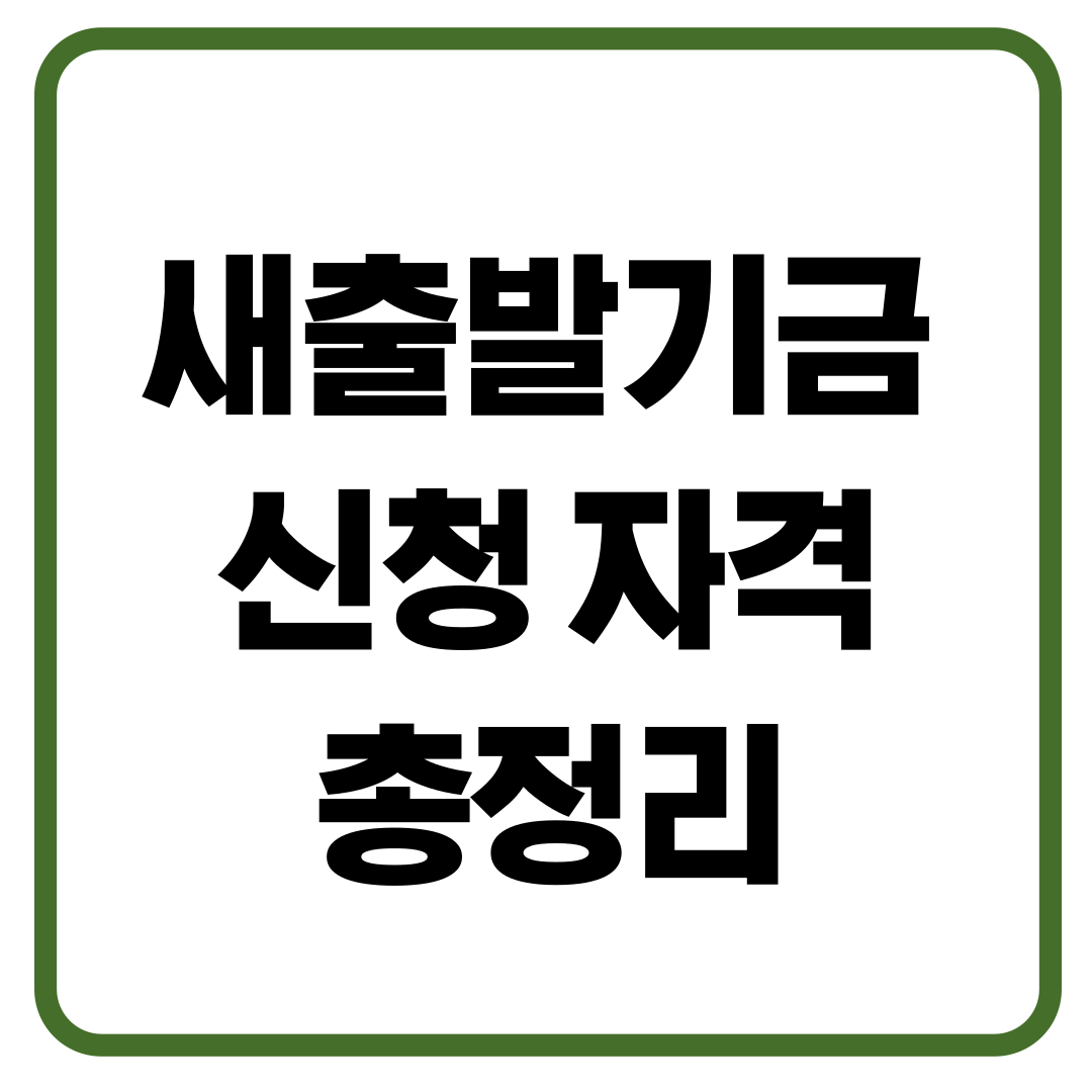 새출발기금 신청 자격 총정리: 내가 지원 대상이 될 수 있는 조건은?
