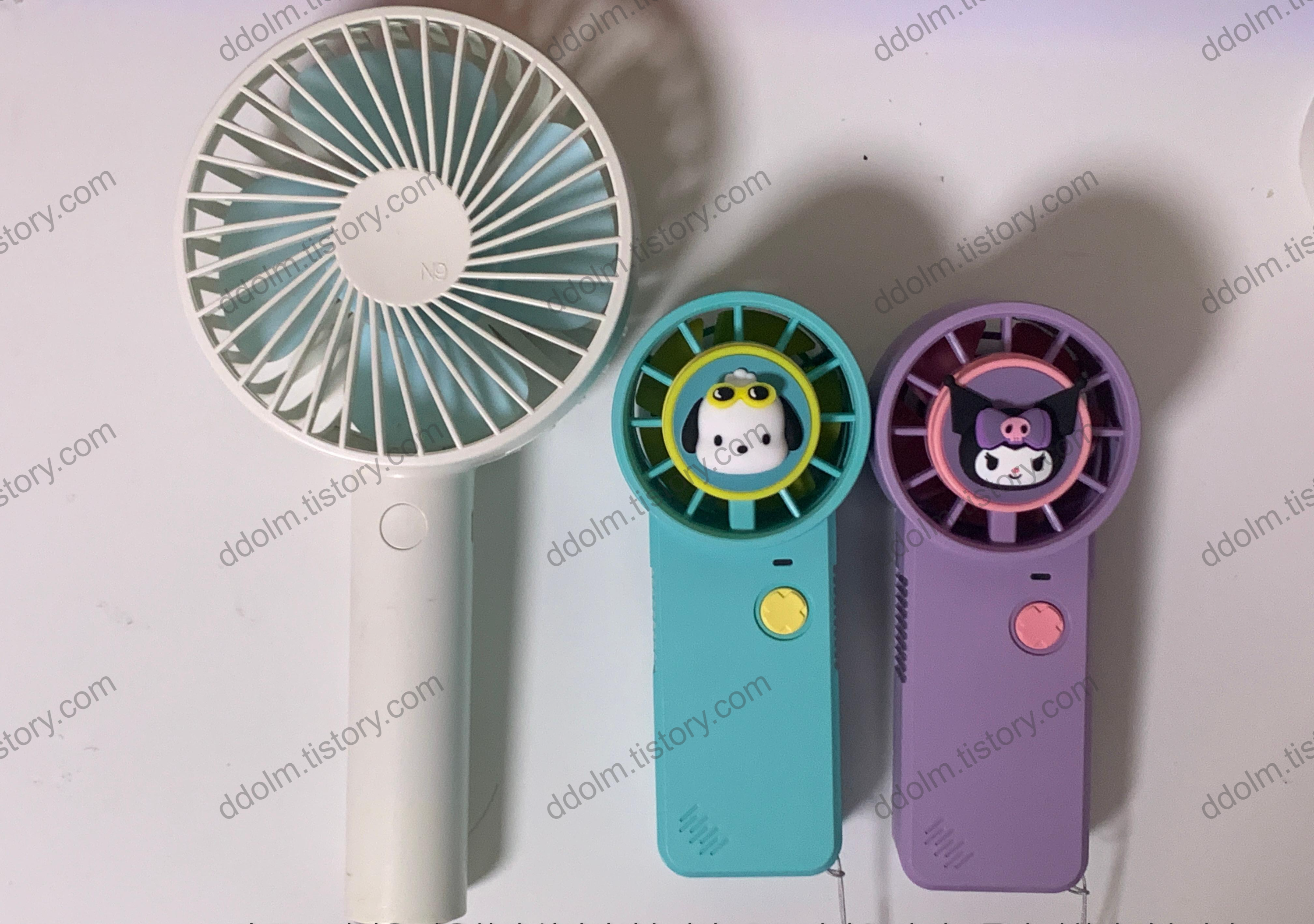 산리오 무선 핸디 선풍기