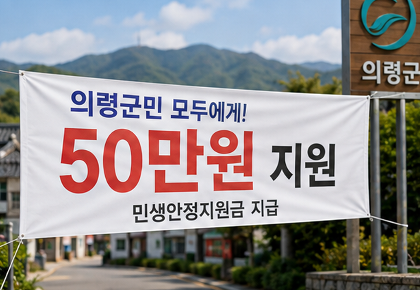 "의령군 살면 50만원 또 준다고?" - 2026 경남 의령군 민생안정지원금 지급 신청 및 지급 방법, 사용처 핵심 요약