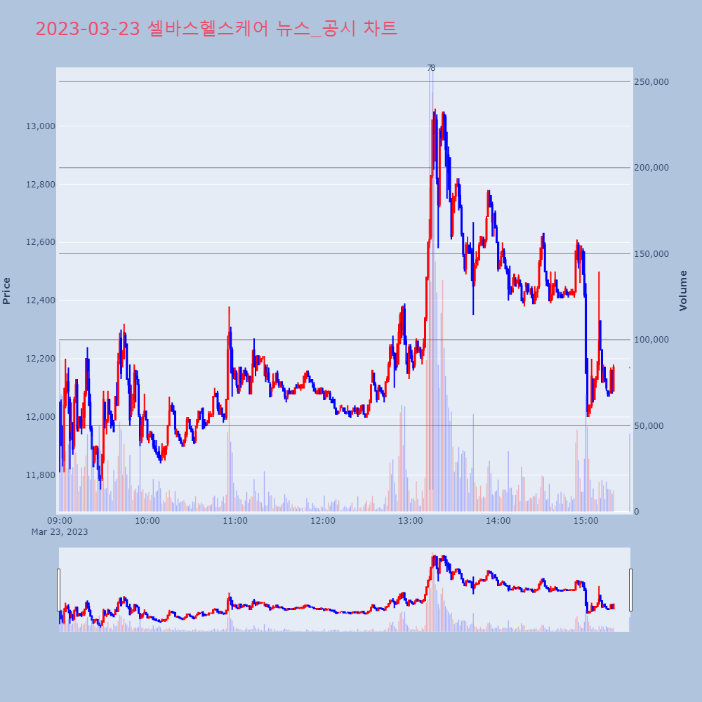 셀바스헬스케어_뉴스공시차트