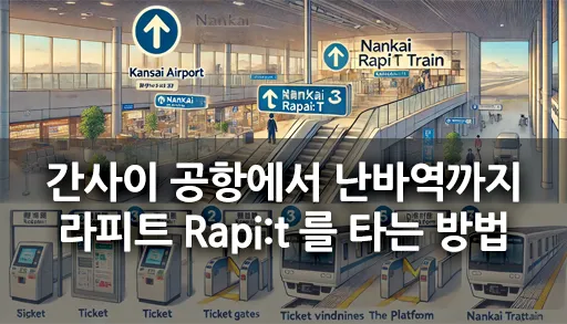 간사이 공항에서 난바역까지 라피트 Rapi:t 를 타는 방법