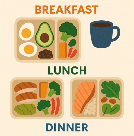 하루 3끼 다이어트 도시락 구성표