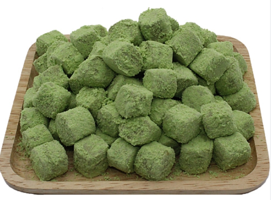 한국의 떡 종류 인절미-말차 인절미