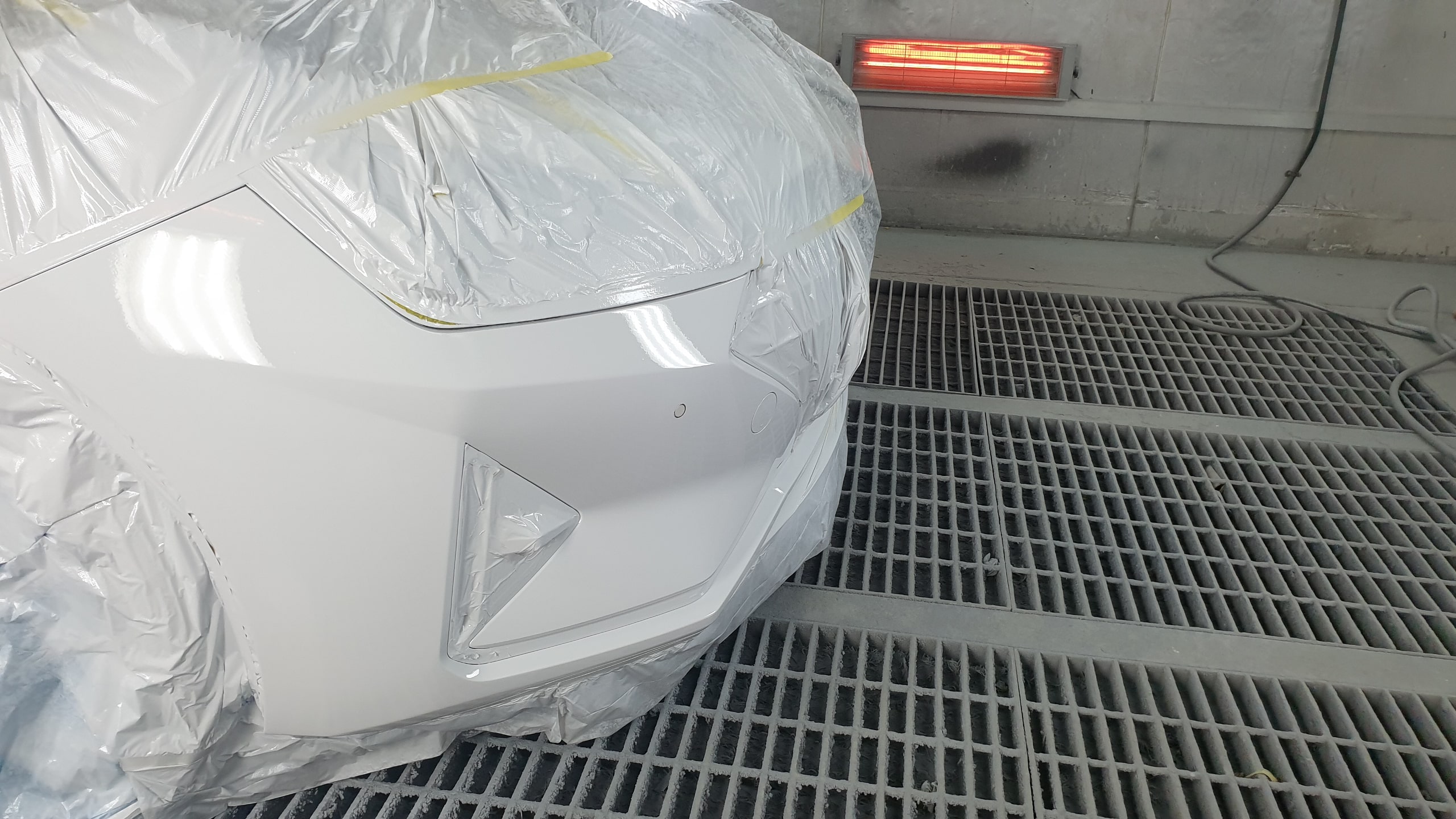 열처리 중 범퍼도색 - 열처리 중